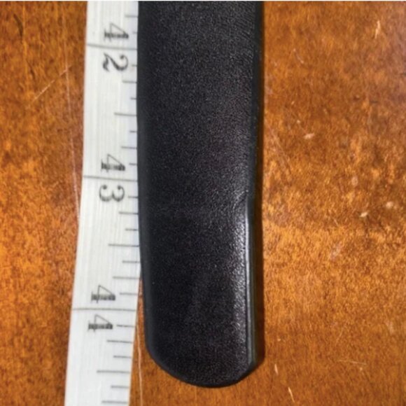 Anthropologie Black Belt with Gold Buckle - Picture 7 of 9